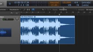 Tutorial Logic Pro X varispeed velocidad variable   UPV [upl. by Llednav]