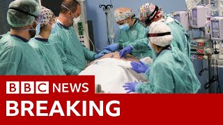 Coronavirus UK deaths pass 100000  BBC News [upl. by Enalb]