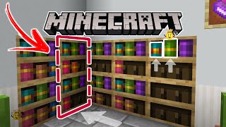 ⭐Como Fazer Passagem Secreta NOVA Estante Livros📘 Minecraft❕ Fácil Fazer📚 [upl. by Lear]