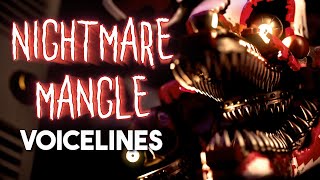 Nightmare Mangle Voice Lines fanmade voices [upl. by Ahsiam]