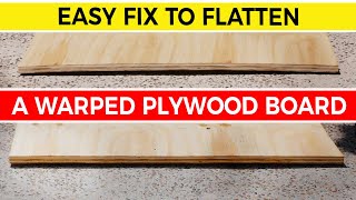 How to Flatten Warped or Bent Plywood 📏 [upl. by Coppins25]