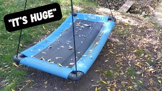 Platform Swing REVIEW Hearthsong Skycurve Rectangular Platform Swing 32quotx60quot Great for adults too [upl. by Hicks182]