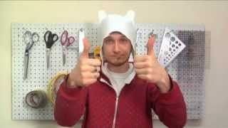 DIY Finn Hat from Adventure Time Reupload [upl. by Ahsatel]