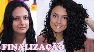 COMO FINALIZAR CABELO ONDULADOCACHEADO [upl. by Nivloc]