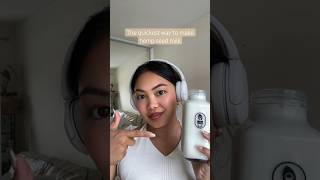 Make hemp seed milk with a push of a button using the Milky Plant 🌱 hempseed plantbasedmilk [upl. by Ranique]