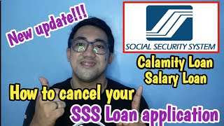 How to cancel your SSS loan application  Calamity Loan or Salary Loan [upl. by Inotna]