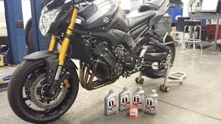 Use this method next time when you replace fork oil in any motorcycle ft Yamaha FZS [upl. by Seyah196]