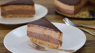 NoBake NutellaPeanut Butter Cheesecake Recipe [upl. by Irej]