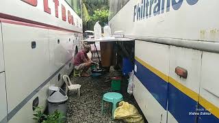 Philtrancobus driver na lockdown sa maasin southern leyte 031021 [upl. by Delisle]