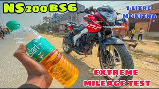 NS200 BS6 MILEAGE TEST  2022 SHOCKING RESULTS 😱 Highway  City [upl. by Sylas]