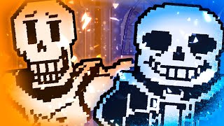 Megalotrousle Sans And Papyrus Fight All Endings  No Heal Full Fangame [upl. by Lecroy]