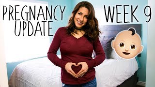 9 WEEK PREGNANCY UPDATE [upl. by Nnahoj623]