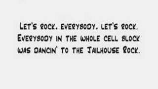 Elvis Presley  Jailhouse Rock Lyrics [upl. by Mohorva257]