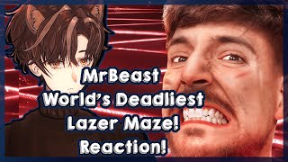 MrBeast Worlds Deadliest Lazer Maze Reaction  JaykunVT Reacts  Vtuber Reaction [upl. by Yednarb]