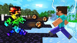 HEROBRINE FIGHTS BOSS STEVE IN MINECRAFT [upl. by Eudoca]