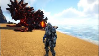 ARK Survival Evolved how to spawn a magmasaur [upl. by Herwin364]