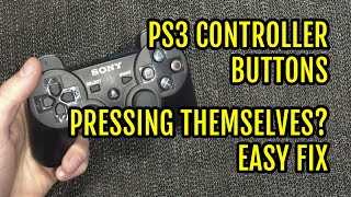 PS3 controller buttons pressing themselves fix  YouTube [upl. by Sherwood262]