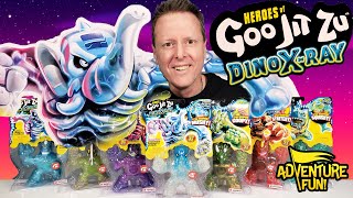 7 Heroes of Goo Jit Zu Dino XRay Including Ultra Rare “Smashadon” Adventure Fun Toy review by Dad [upl. by Rimidalg]