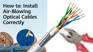 How to Install AirBlowing Optical Cables Correctly [upl. by Tamah]