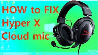 HOW to FIX HyperX mic [upl. by Gary465]