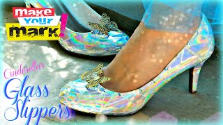 How to Cinderellas Glass Slippers DIY [upl. by Inirt398]