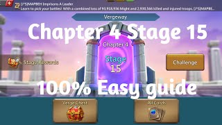 Lords mobile Vergeway Chapter 4 Stage 15 easiest guide [upl. by Solahcin]