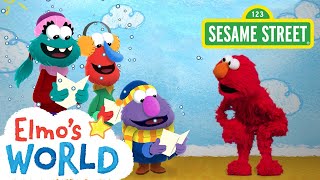 Sesame Street Winter Holidays  Elmos World featuring Cookie Monster [upl. by Aineg]