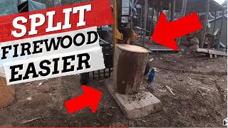 Firewood Splitting Trick Never Before Seen on YouTube [upl. by Slosberg829]