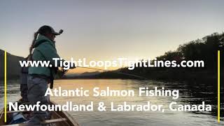 Dry fly fishing for Atlantic Salmon in Newfoundland amp Labrador [upl. by Ritter]