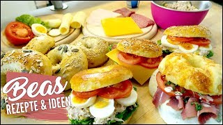 Bagel Rezept  Pikante BAGELS selber machen und belegen  Beas Rezepte [upl. by Niassuh]