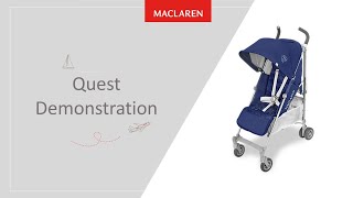 The Maclaren Quest Stroller Demonstration [upl. by Ilbert]