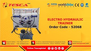 Electro Hydraulic Trainer  Instrumentation amp Process Control Trainers  Tesca 52068 [upl. by Aslin494]