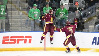 5OT gamewinner ends historic NCAA hockey classic [upl. by Mcnully866]