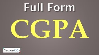 CGPA full Form  What is CGPA How to calculate CGPA [upl. by Schecter567]