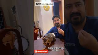 Cat Microchipping  Dog Reaction  Cat Reaction cat dogs catlover doglover funnyvideo cutecat [upl. by Emmalynn]