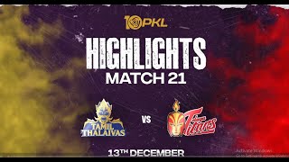 Match Highlights Tamil Thalaivas vs Telugu Titans  December 13  PKL Season 10 [upl. by Aurea636]