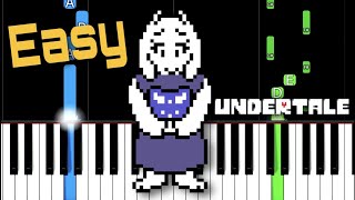 Undertale OST 085  Fallen Down  EASY Piano Tutorial [upl. by Merv]