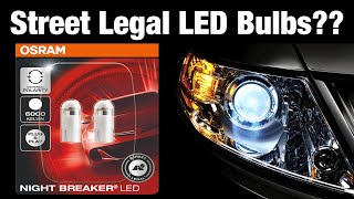 OSRAM Street Legal Car LED Bulbs  NIGHT BREAKER W5W T10 Install [upl. by Nodarb]