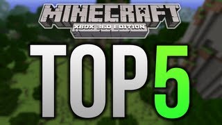 Top 5 Minecraft Xbox 360 Structures  CASTLES [upl. by Saxena440]