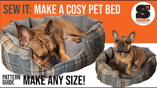 Sew an amazing dog bed FULL TUTORIAL [upl. by Yalhsa]