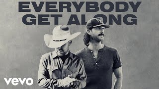 Justin Moore Riley Green  Everybody Get Along Lyric Video [upl. by Nayhr]