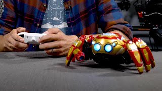 Interactive battling SpiderBot unboxing Avengers Campus toy [upl. by Jehu715]