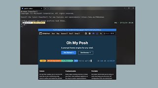 Customizing Windows terminal powershell using ohmyposh [upl. by Iclek]