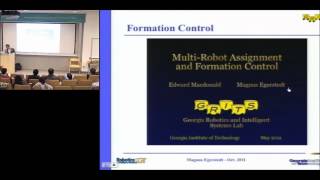 CSL Emerging Topics 2011  Controls of Networked MultiRobot Systems  Magnus Egerstedt [upl. by Yardna]