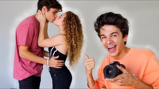 Dom amp Sofie KissChapstick Challenge  Brent Rivera CLIP [upl. by Allevon]