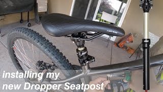 Installing My New DNM Dropper Seatpost [upl. by Tye963]