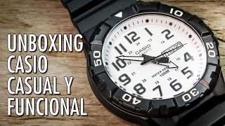 Unboxing Casio MRW210H Reloj Analógico de Cuarzo en Español [upl. by Amsirp]