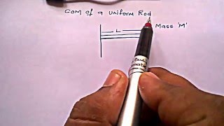 Center of Mass of a Uniform Rod [upl. by Hughes]