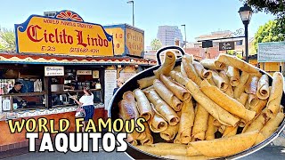 WORLD FAMOUS Beef Taquitos  ICONIC Mexican Food in Los Angeles [upl. by Alenas]