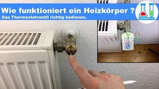 Wie funktioniert ein Heizungs Thermostat Wie muss ich den Heizkörper einstellen  bedienen [upl. by Ewold]